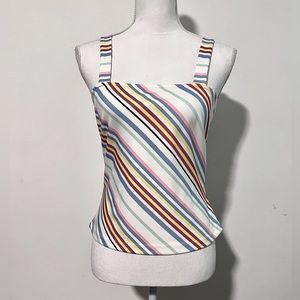 Boston Proper Sleeveless Rainbow Top